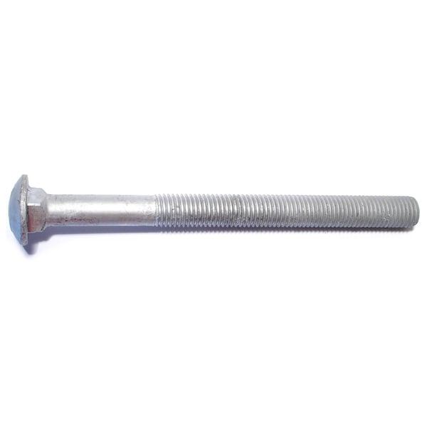 Midwest Fastener Carriage Bolt, Square Neck, 10 (Coarse), 9 in L, Steel, Hot Dipped Galvanized, 10 PK 53655 - main